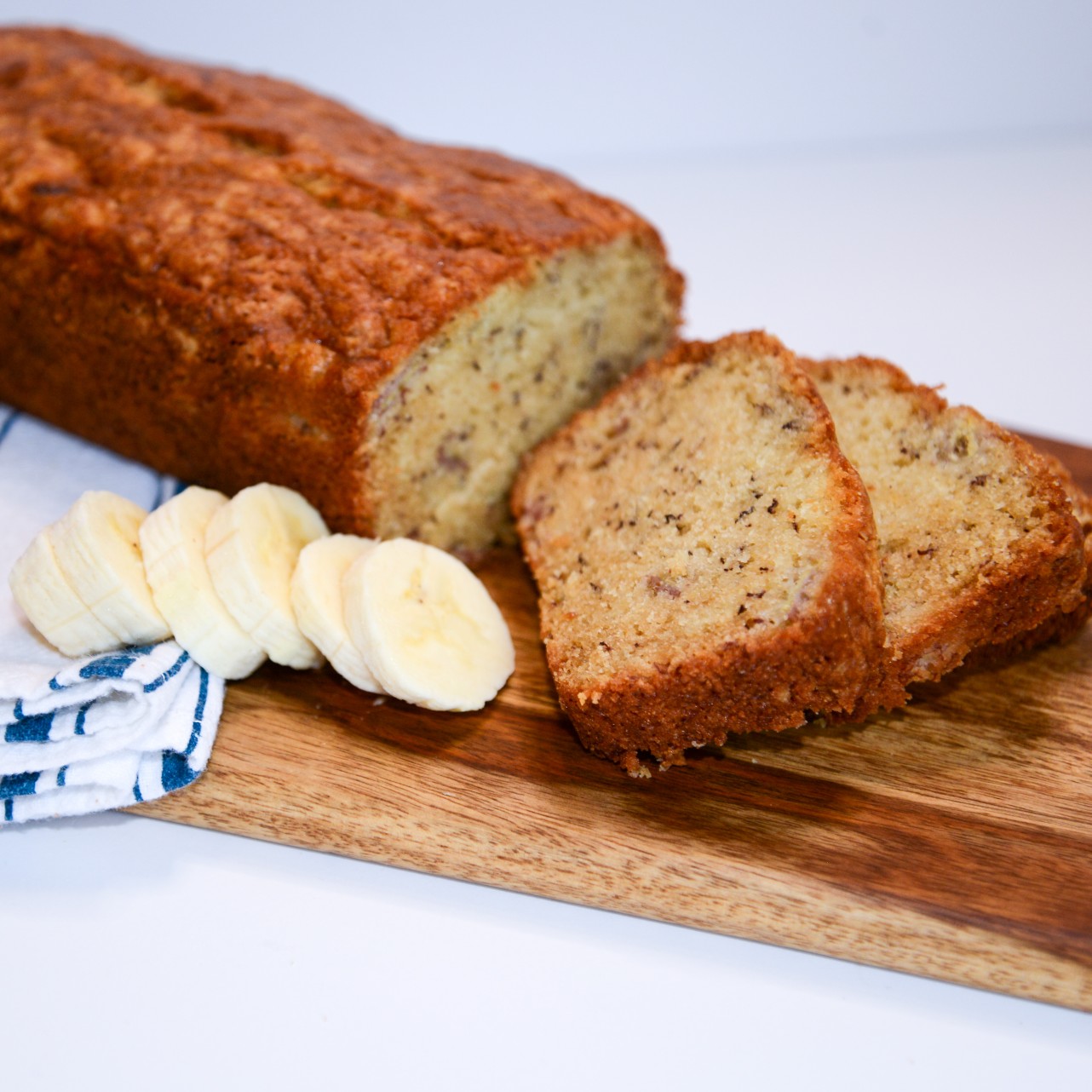 Sliced Banana Bread Sliced Banana Bread