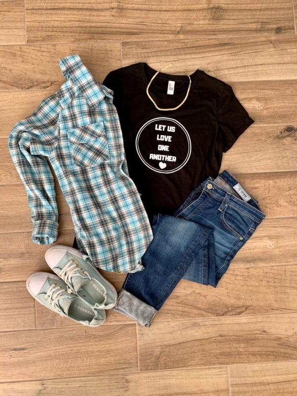 Let Us Love One Another Slim Fit - Ladies Shirt