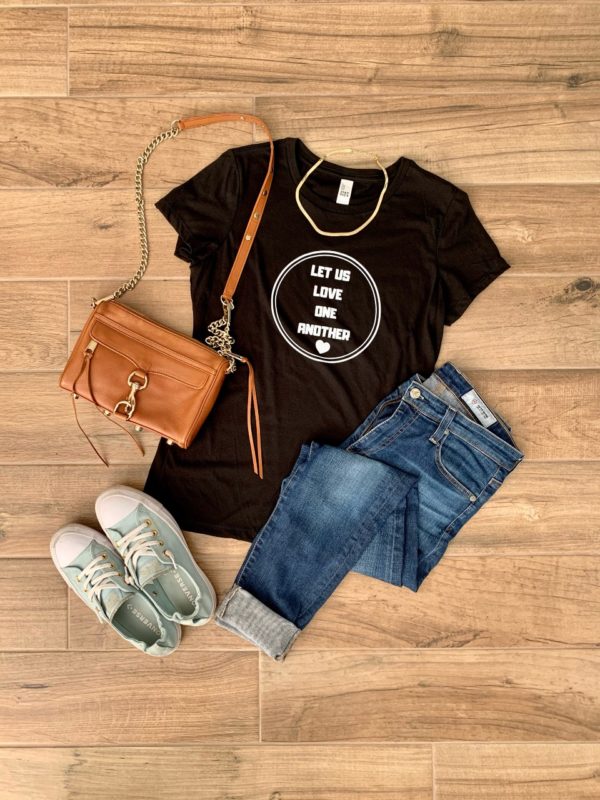 Let Us Love One Another Slim Fit - Ladies Shirt - Image 2